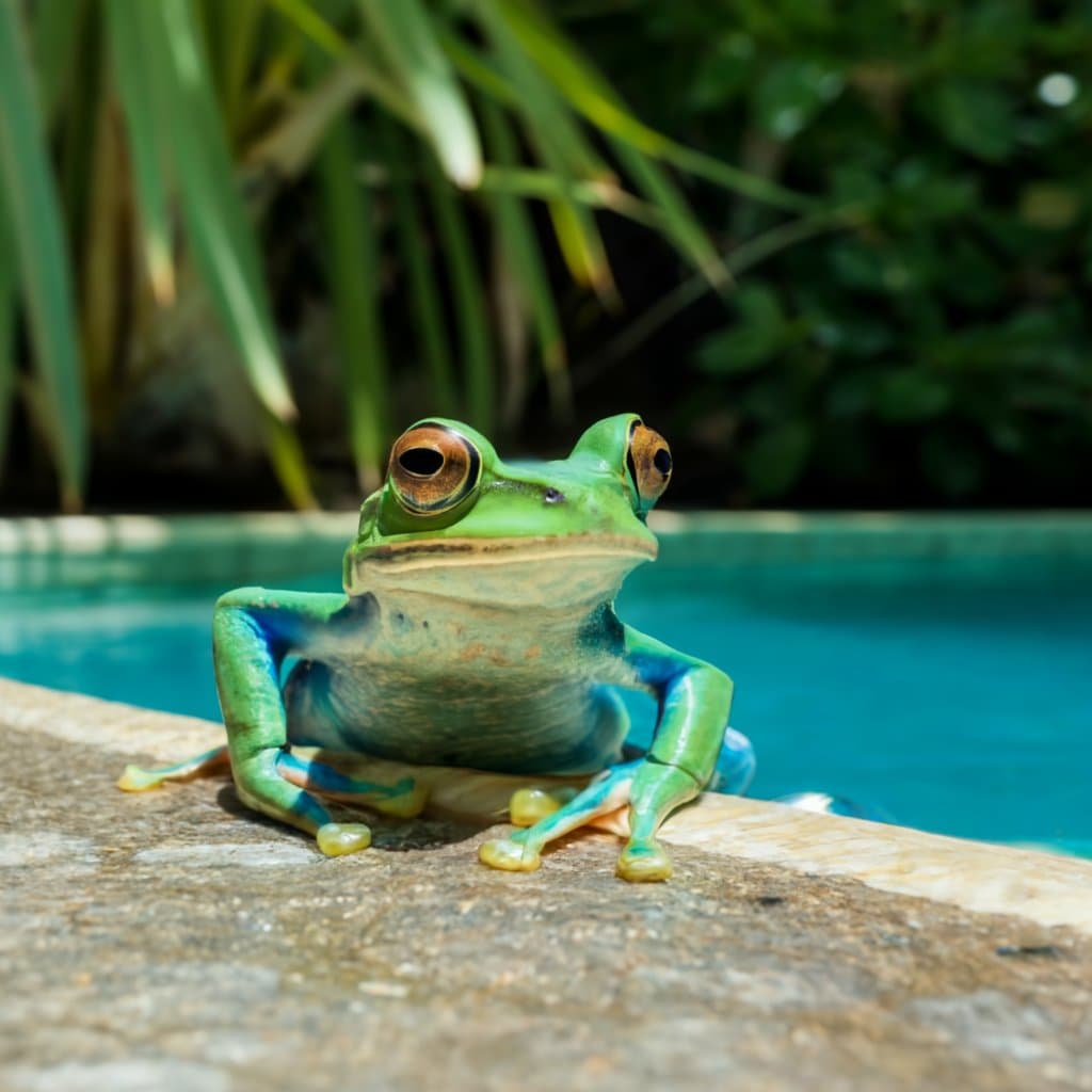 How to keep frogs off your pool?