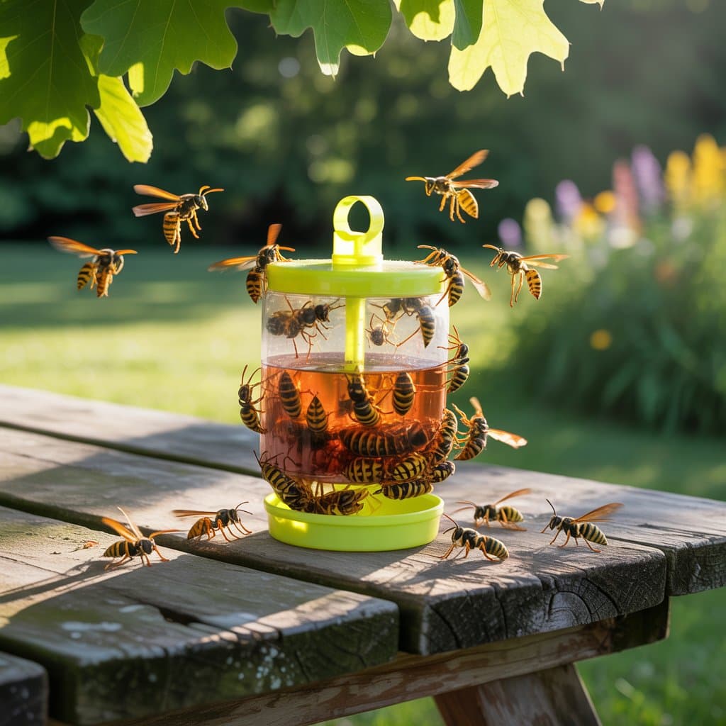 Why do wasp traps attract more wasps