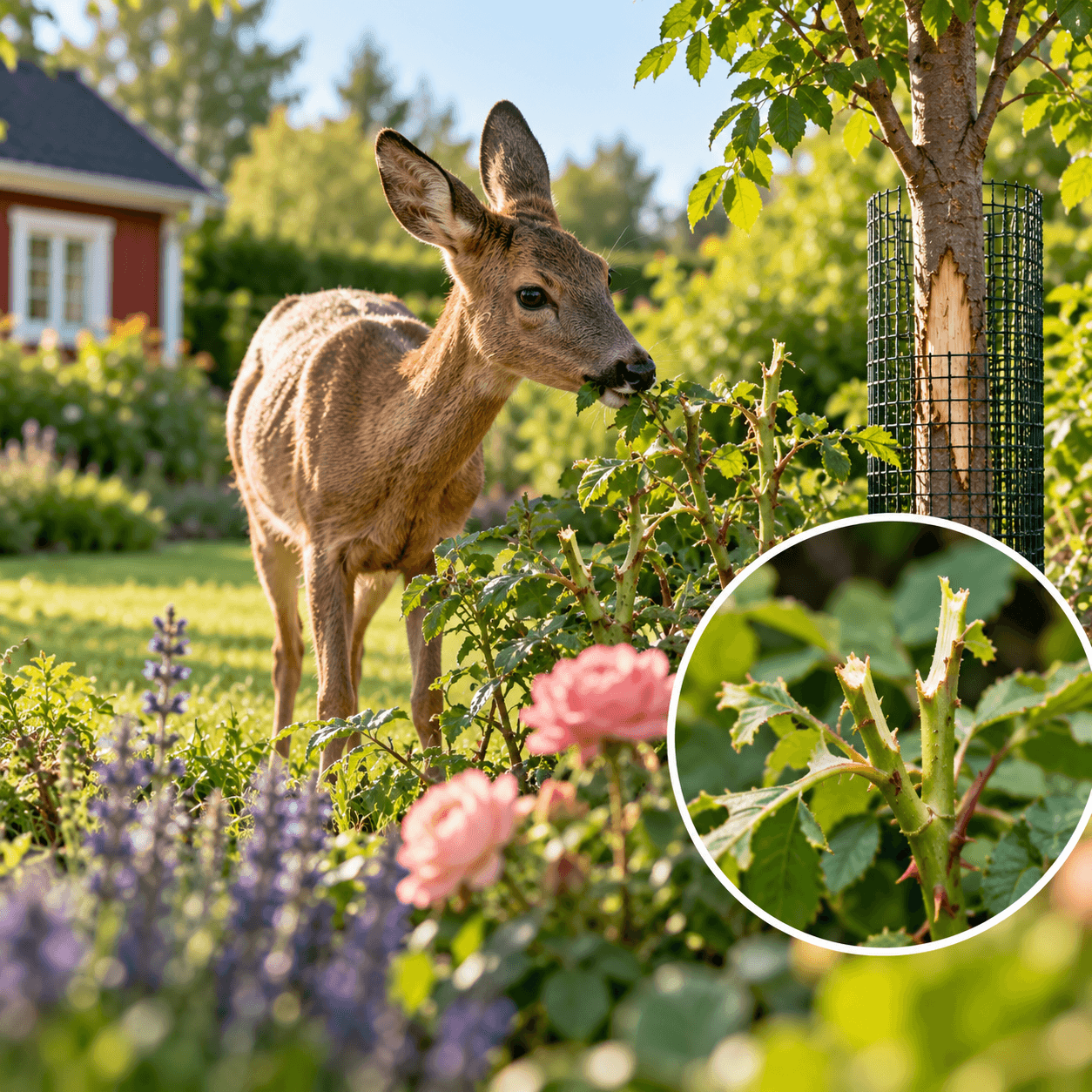 Rådjur i trädgården: så skyddar du växter och unga träd