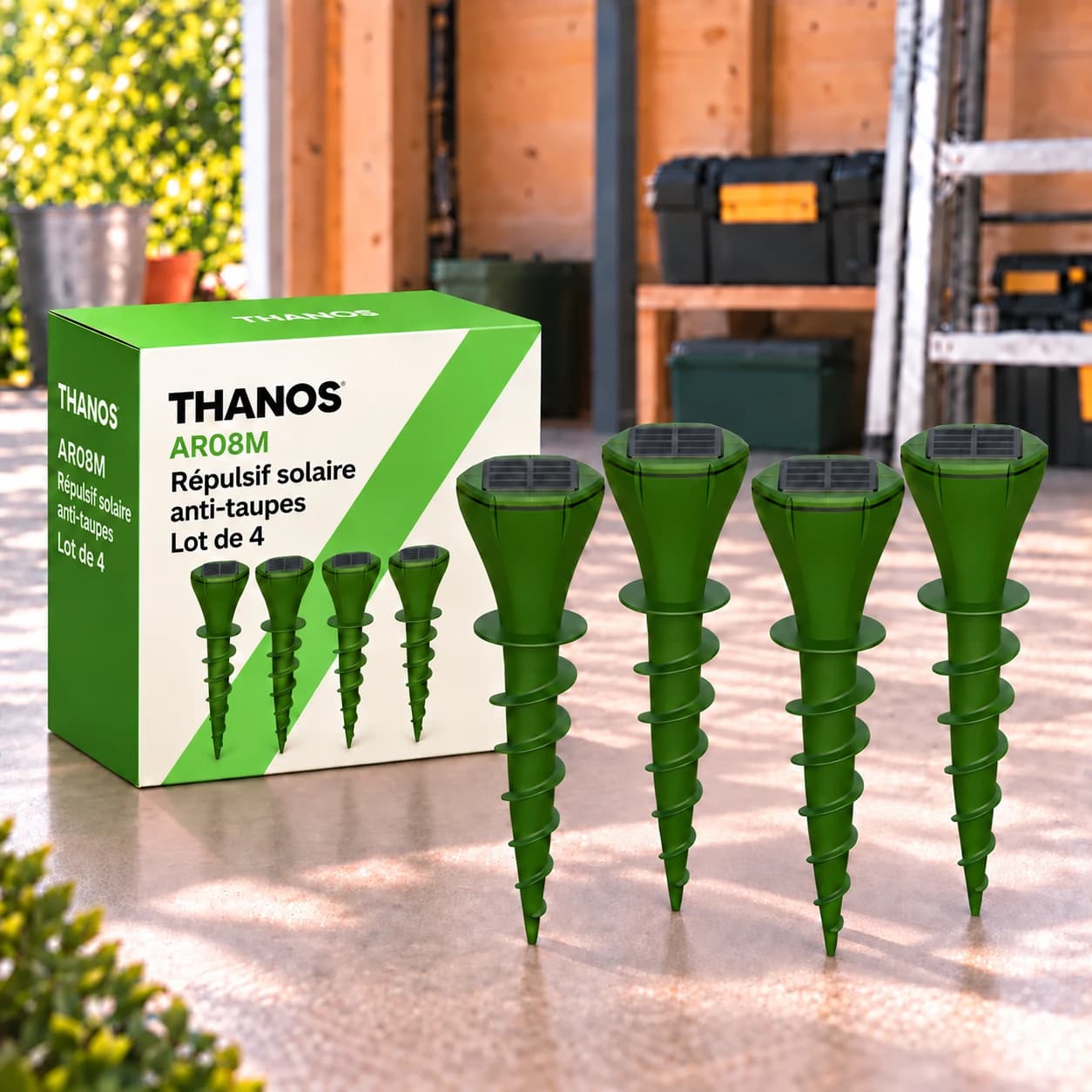 THANOS AR08M Répulsif solaire anti-taupes