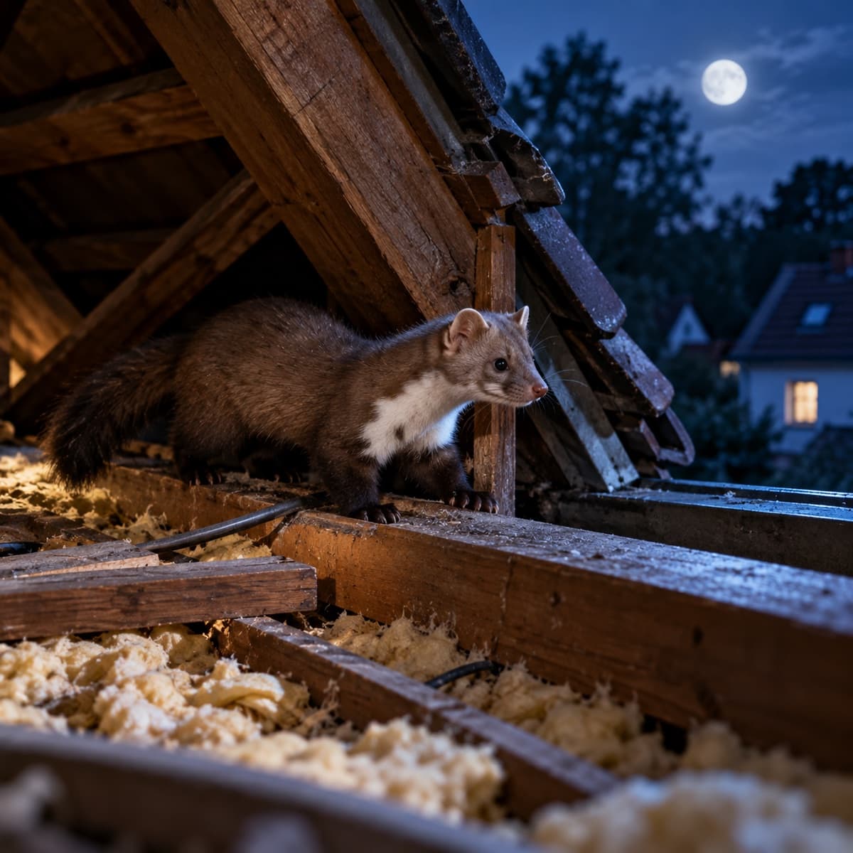 Marder im Haus und Garten: Wie kann man ihn dauerhaft fernhalten?