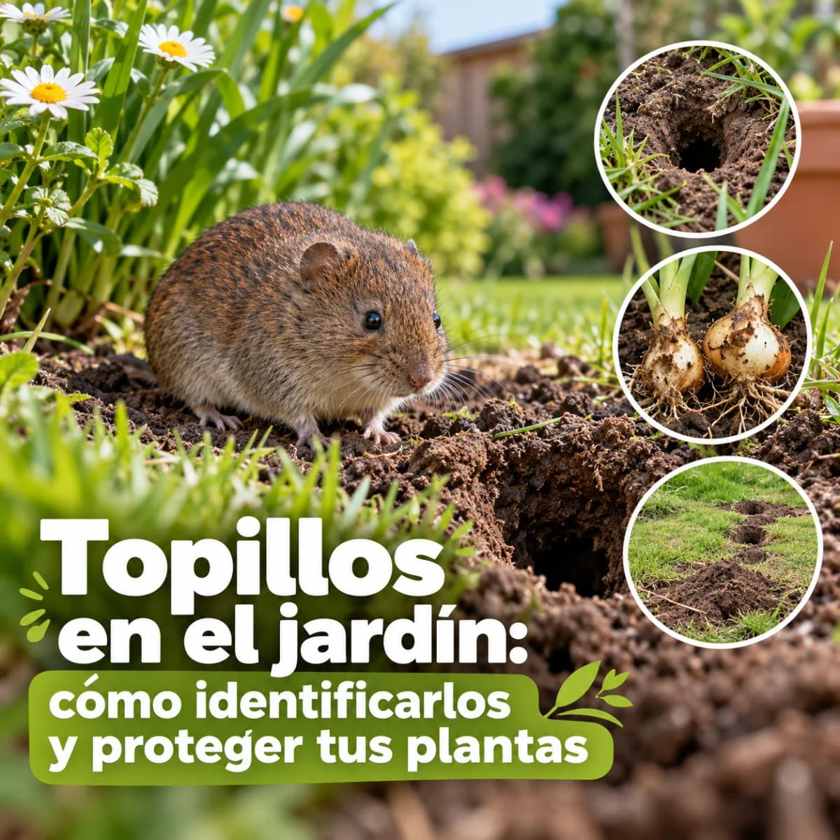 Topillos en el jardín: cómo identificarlos y proteger tus plantas