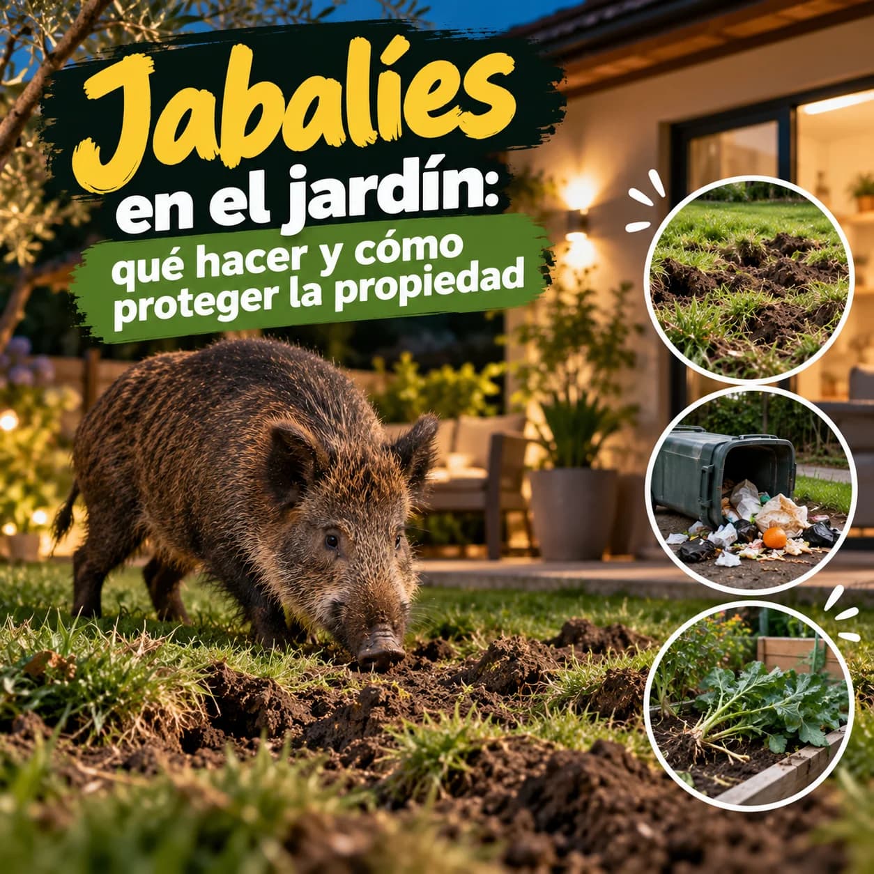 Jabalíes en el jardín: qué hacer y cómo proteger la propiedad