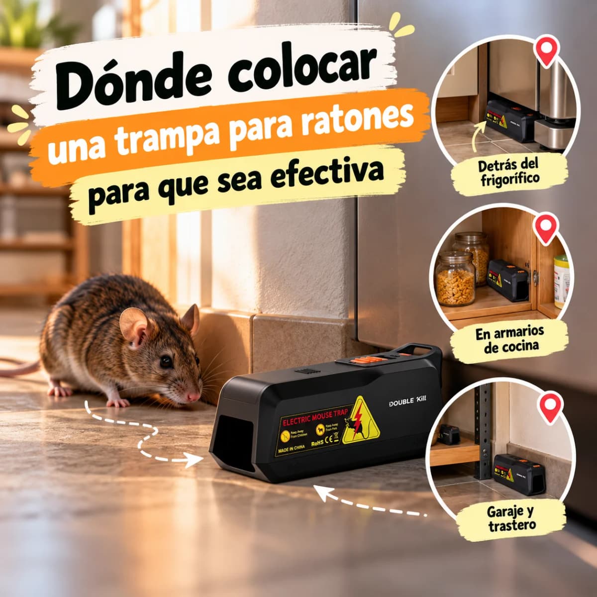 Dónde colocar una trampa para ratones para que sea efectiva