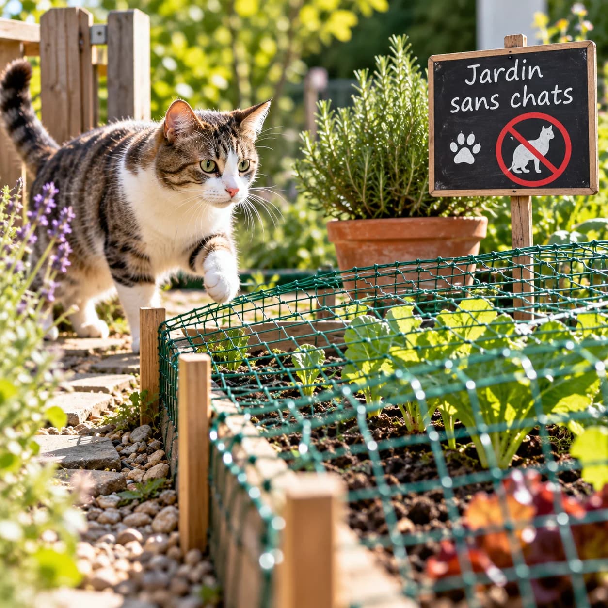 Comment éloigner les chats du jardin sans leur faire de mal ?
