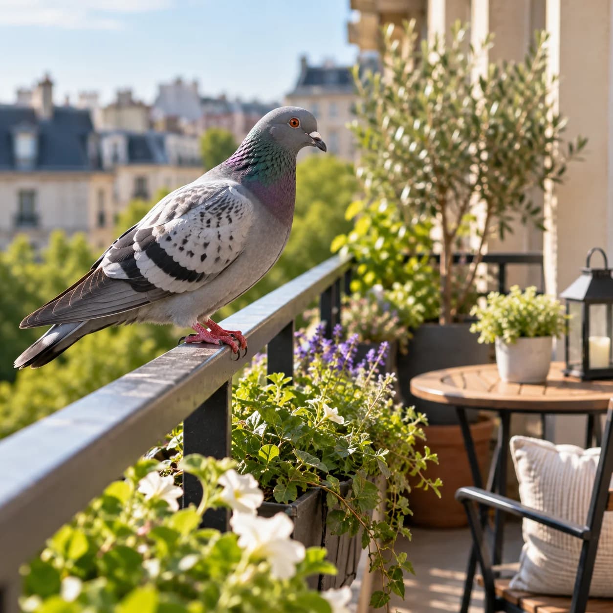 Pigeons sur le balcon : comment les éloigner durablement ?