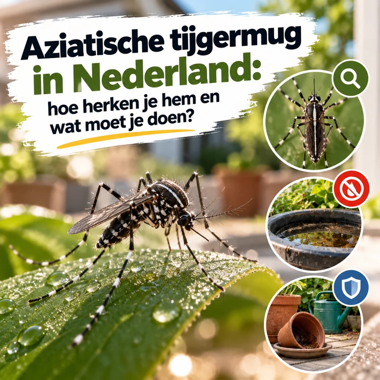 Aziatische tijgermug in Nederland: hoe herken je hem en wat moet je doen?