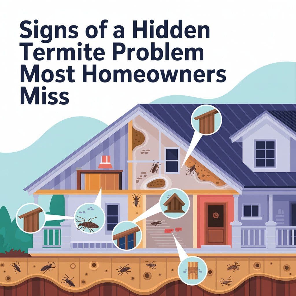 Signs of a Hidden Termite Problem Most Homeowners Miss