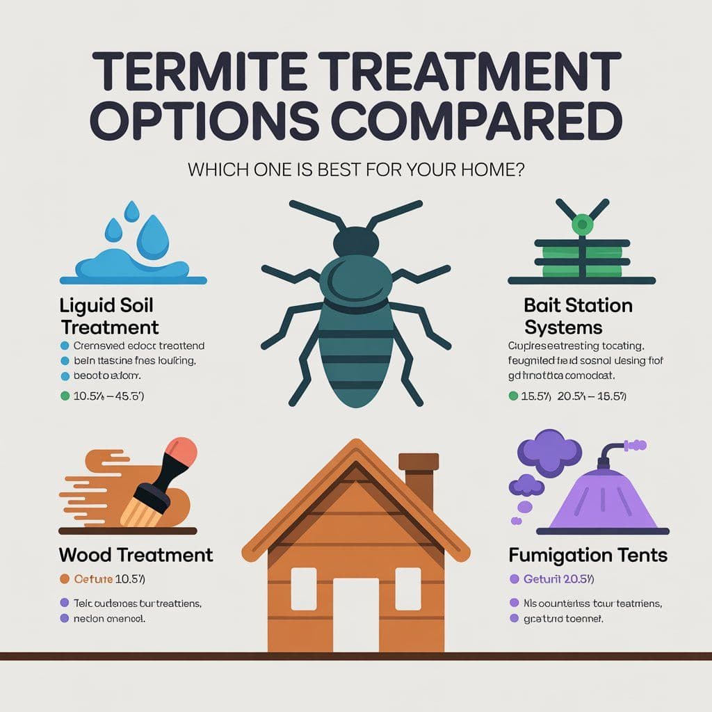 Termite treatment options compared – which one is best for your home