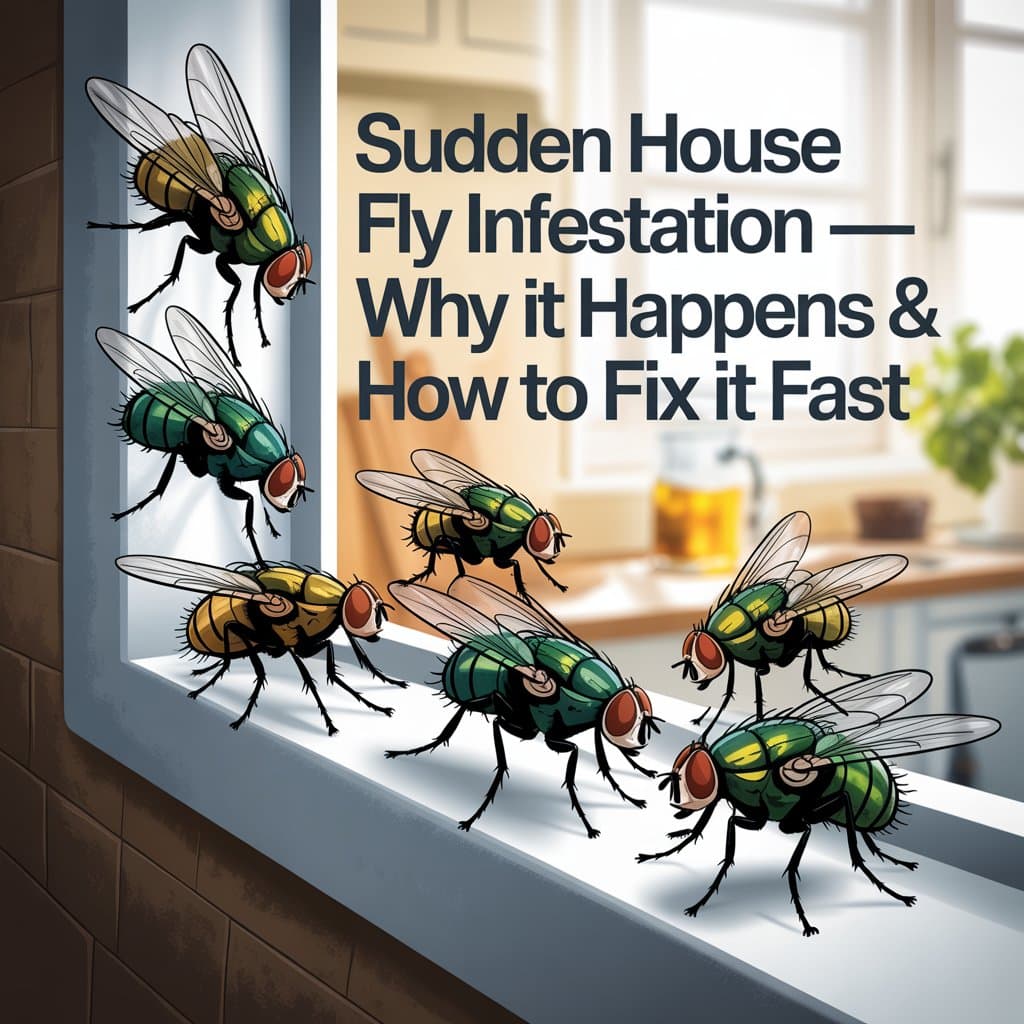 Sudden house fly infestation — why it happens & how to fix it fast