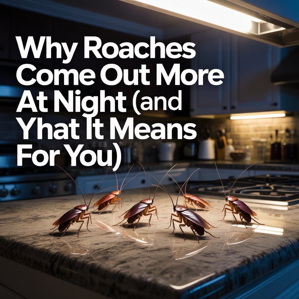 Why Roaches Come Out More at Night (and What It Means for You)