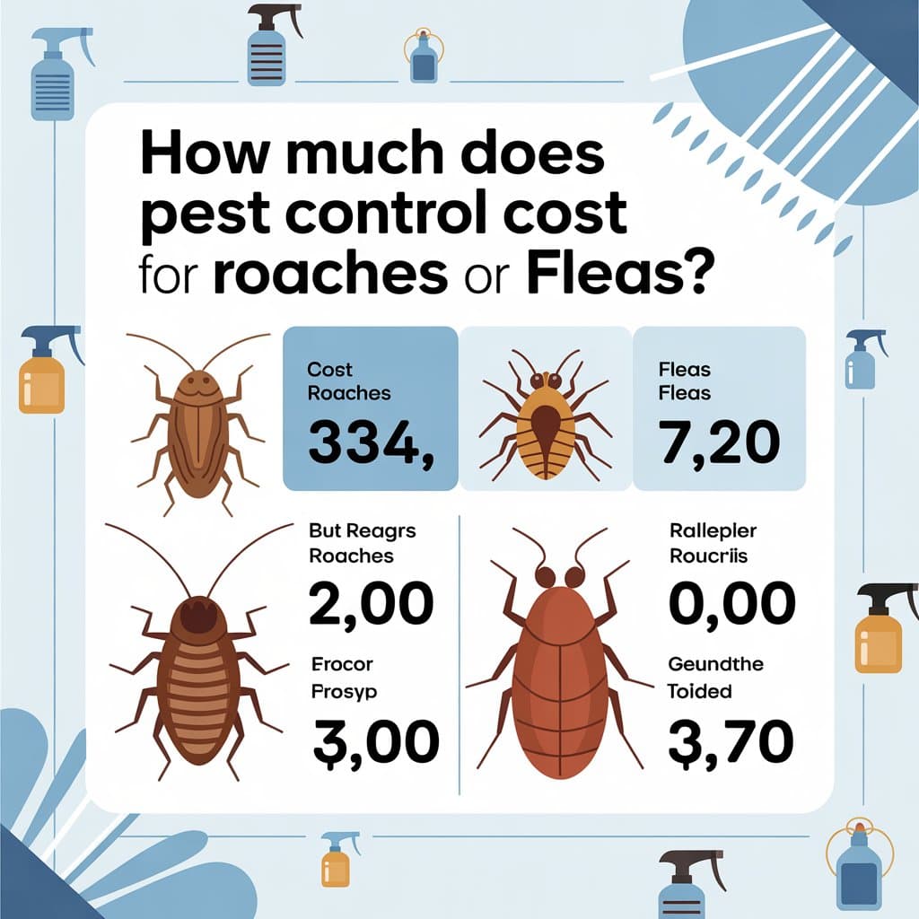 How Much Does Pest Control Cost for Roaches or Fleas