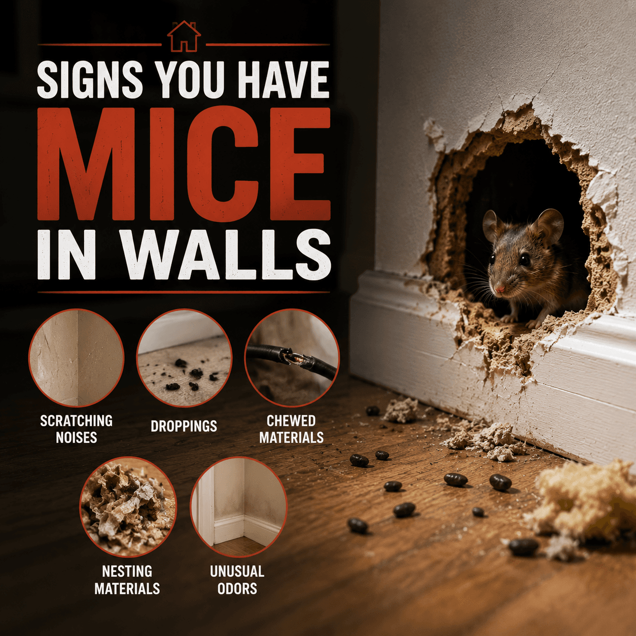 Signs You Have Mice in Walls